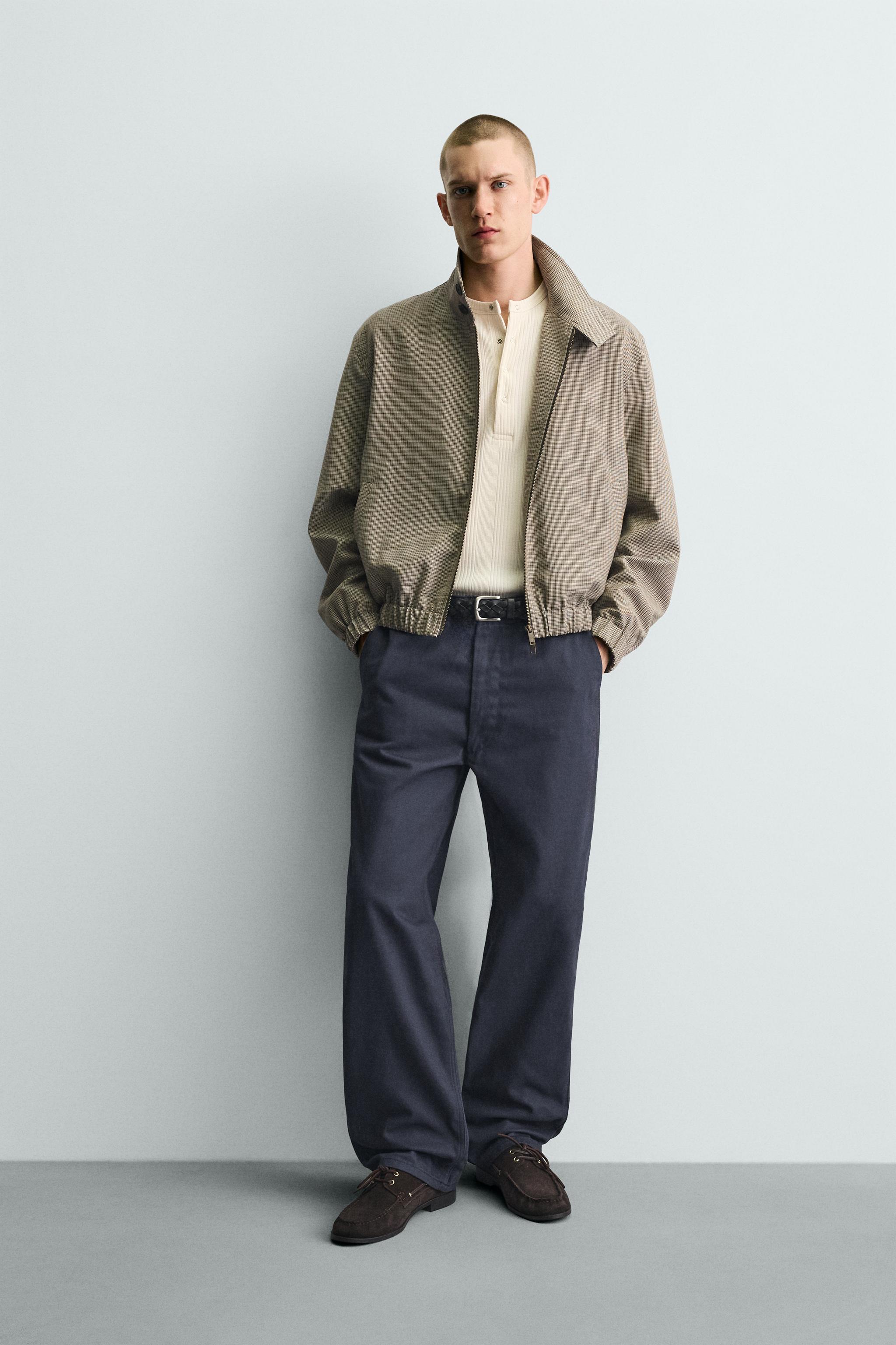 PANTALON CHINO À PASSANTS COUPE DÉCONTRACTÉE
